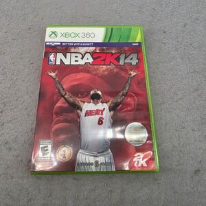 NBA 2K14 Xbox‎ 360 Video Game LeBron James Heat Cover 2K Sports Kinect NTSC